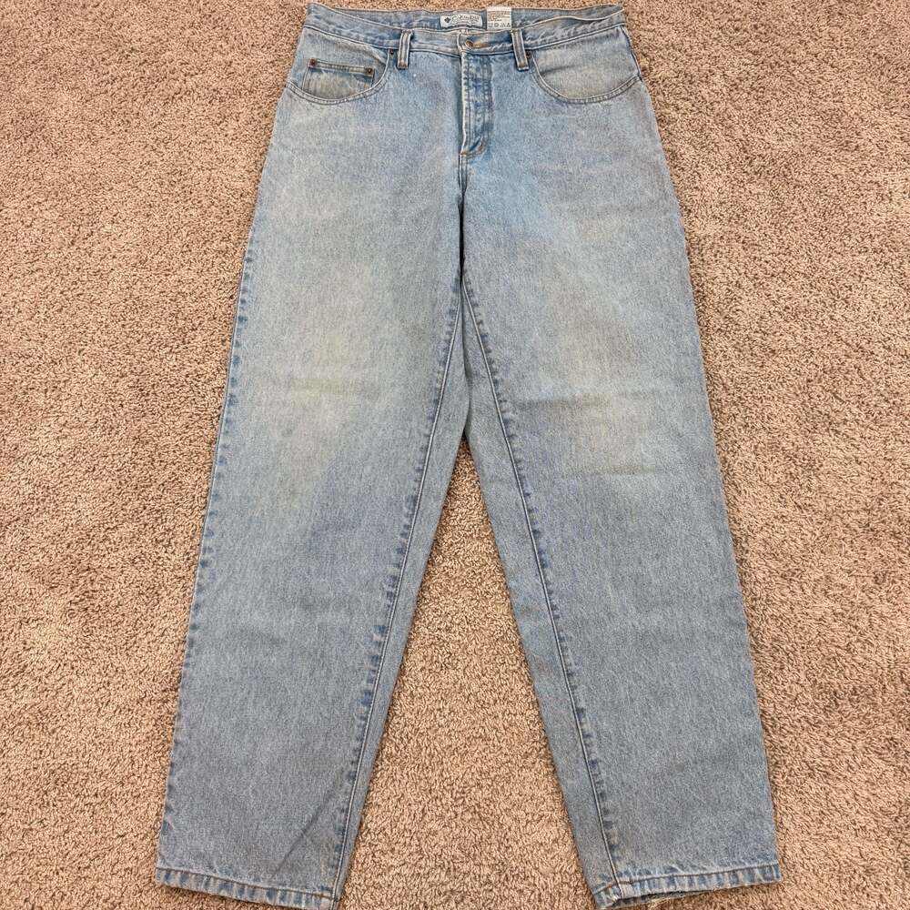 Vintage‎ Columbia Sportswear Light Wash Relaxed Fit Jeans Mens 34x32 EUC